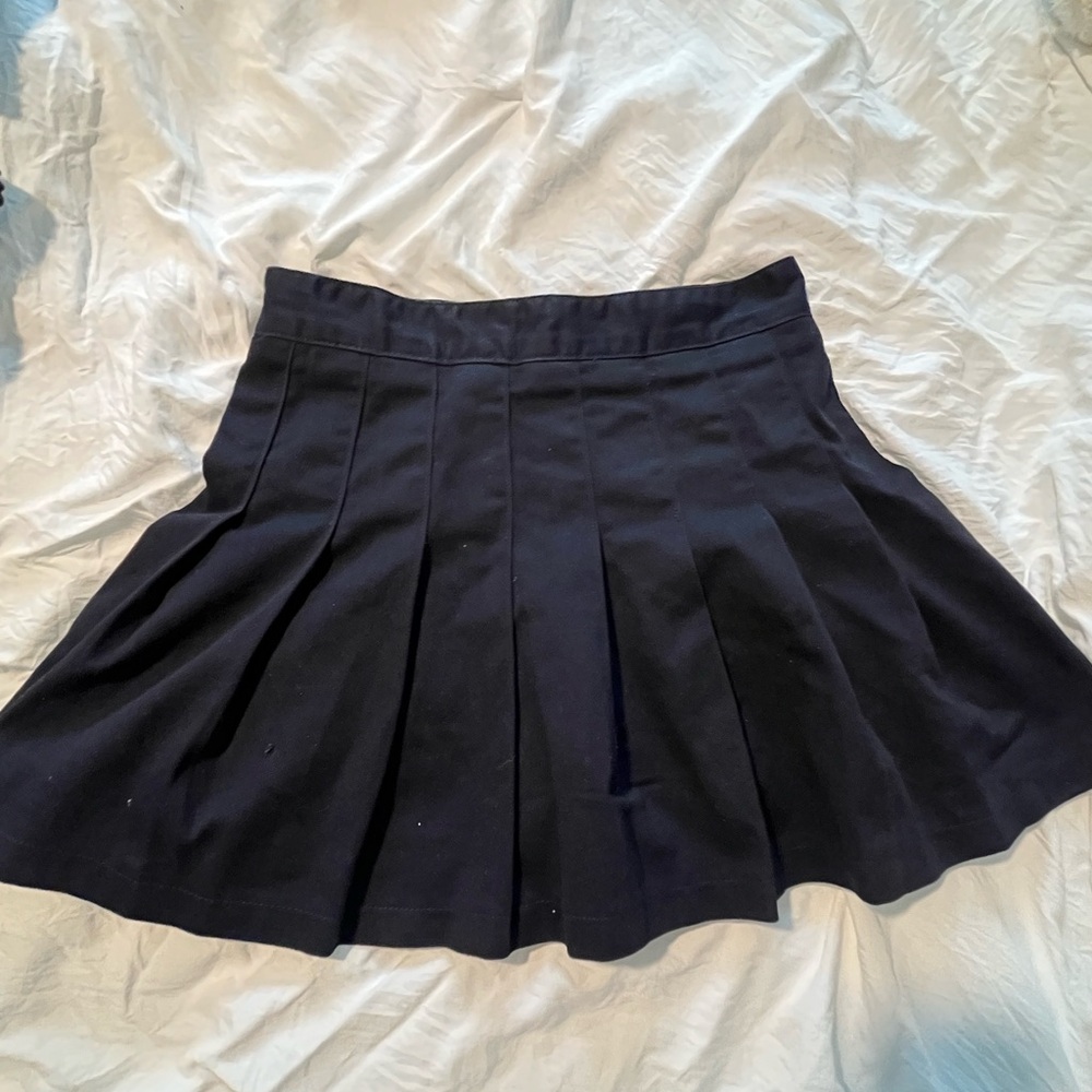 Brandy Melville Blue Mini Pleated Skirt